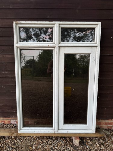 Wooden casement window white - casement,